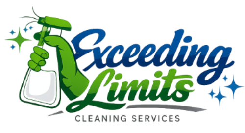 white Exceeding Limits Cleaning Services logo